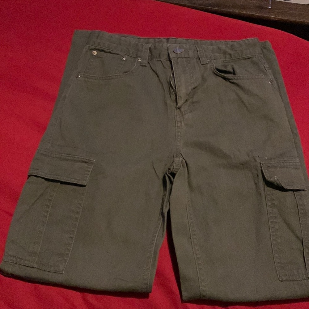 Boys cargo pants.  Clean, pets/ smoke free home.